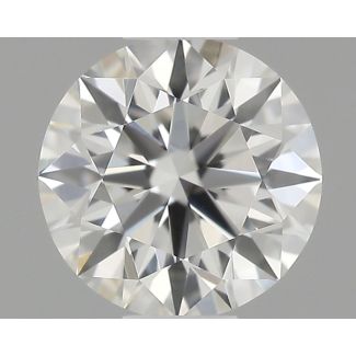 0.35 Carat Round H VVS2 EX GIA Natural Diamond