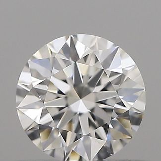 0.51 Carat Round F VVS1 EX GIA Natural Diamond