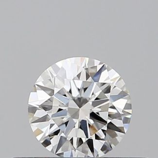 0.31 Carat Round F VVS2 EX GIA Natural Diamond