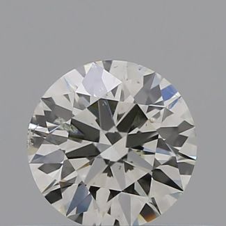 0.33 Carat Round J SI2 EX GIA Natural Diamond