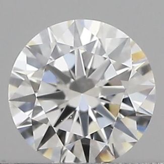 0.2 Carat Round F VVS1 EX GIA Natural Diamond