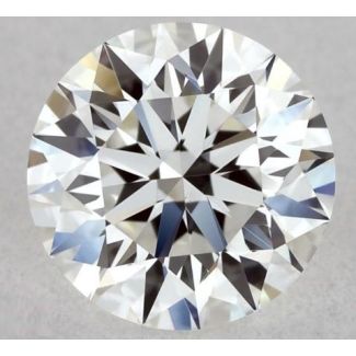 0.5 Carat Round H VS1 EX GIA Natural Diamond