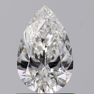 0.73 Carat Pear F IF - EX GIA Natural Diamond