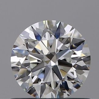 0.6 Carat Round G VVS2 EX GIA Natural Diamond