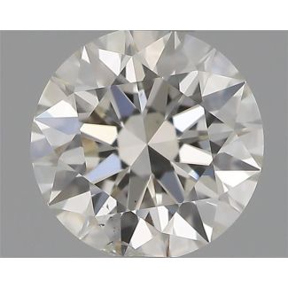 0.43 Carat Round H SI2 EX GIA Natural Diamond