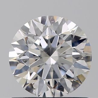 0.80 Carat Round F SI2 VG EX GIA Natural Diamond