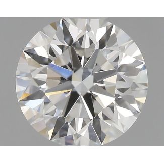 0.63 Carat Round F VS1 EX GIA Natural Diamond