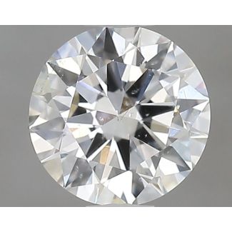 0.5 Carat Round F SI1 EX GIA Natural Diamond