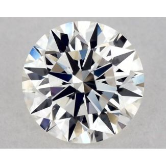 0.56 Carat Round H VVS2 EX GIA Natural Diamond