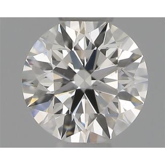 0.34 Carat Round H VS2 EX GIA Natural Diamond