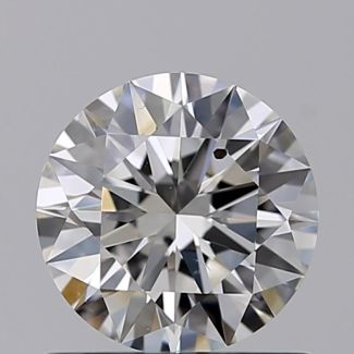 0.70 Carat Round F SI1 EX GIA Natural Diamond