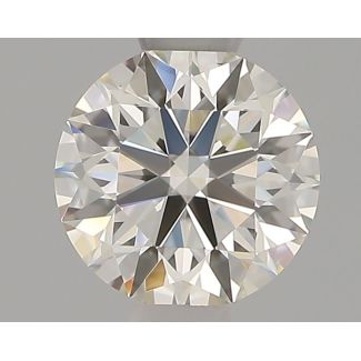 0.57 Carat Round H VS1 EX IGI Natural Diamond