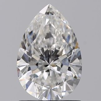 1.00 Carat Pear F SI2 - EX VG GIA Natural Diamond