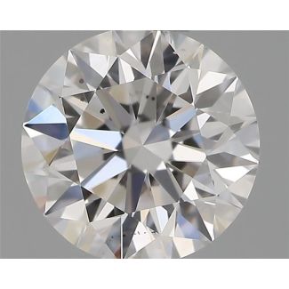 0.50 Carat Round E SI1 EX GIA Natural Diamond