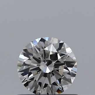 0.50 Carat Round E SI2 EX VG GIA Natural Diamond