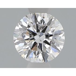 0.40 Carat Round E SI2 EX VG GIA Natural Diamond