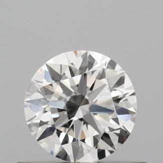 0.5 Carat Round H VS1 EX GIA Natural Diamond