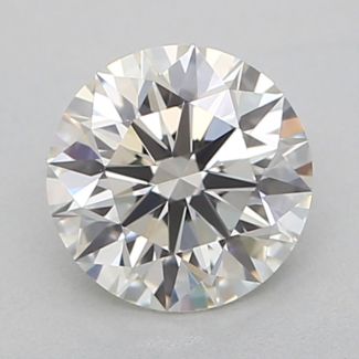 0.41 Carat Round I VVS1 EX GIA Natural Diamond