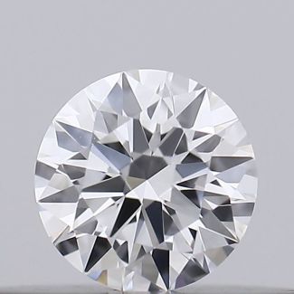 0.15 Carat Round D VVS2 EX GIA Natural Diamond