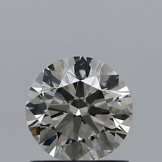 0.70 Carat Round J VS2 EX VG GIA Natural Diamond