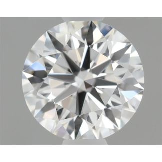 0.46 Carat Round F VS2 EX GIA Natural Diamond