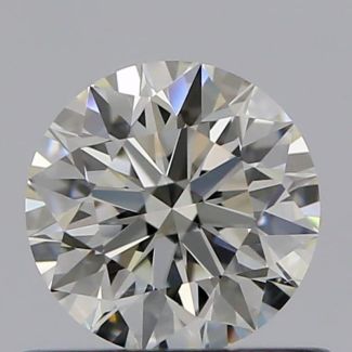 0.52 Carat Round J VVS1 EX GIA Natural Diamond