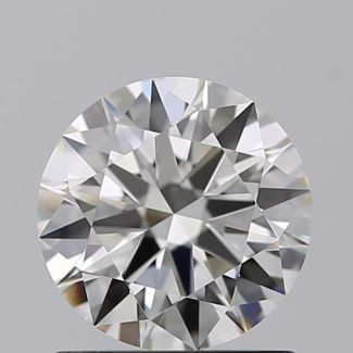 0.90 Carat Round I VVS2 EX GIA Natural Diamond