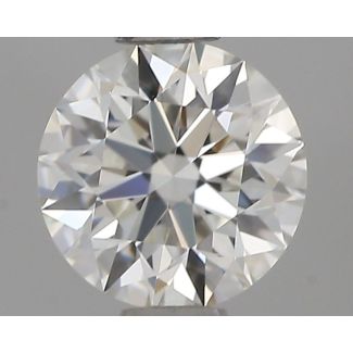 0.57 Carat Round G VVS2 EX IGI Natural Diamond