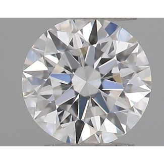 0.18 Carat Round E VVS2 EX GIA Natural Diamond