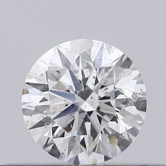 0.26 Carat Round E SI2 EX VG GIA Natural Diamond