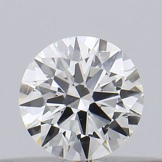 0.18 Carat Round H SI1 EX GIA Natural Diamond