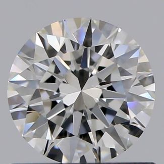 0.63 Carat Round F VVS2 EX GIA Natural Diamond