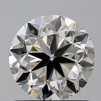 1.00 Carat Round J VS1 GD EX GIA Natural Diamond