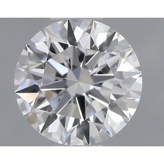 0.4 Carat Round E VVS2 EX GIA Natural Diamond