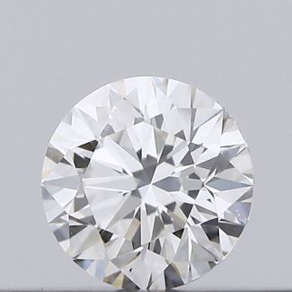 0.18 Carat Round F VVS2 EX GIA Natural Diamond