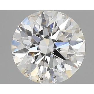 0.5 Carat Round F SI2 EX GIA Natural Diamond