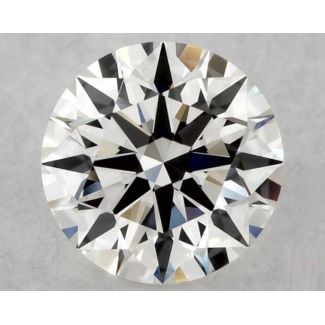 0.44 Carat Round H VVS1 EX GIA Natural Diamond