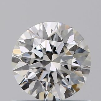 0.61 Carat Round H VS1 EX GIA Natural Diamond