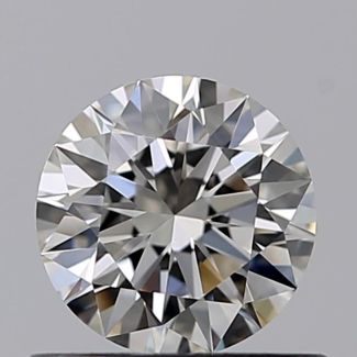 0.51 Carat Round I VS1 EX GIA Natural Diamond