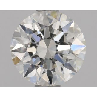 0.9 Carat Round I VVS2 EX GIA Natural Diamond