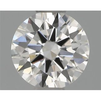 0.44 Carat Round G VVS2 EX GIA Natural Diamond