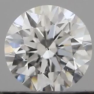 0.34 Carat Round F SI2 EX GIA Natural Diamond