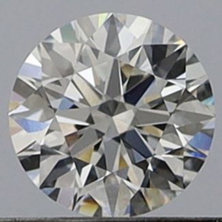 0.44 Carat Round F VVS2 EX GIA Natural Diamond