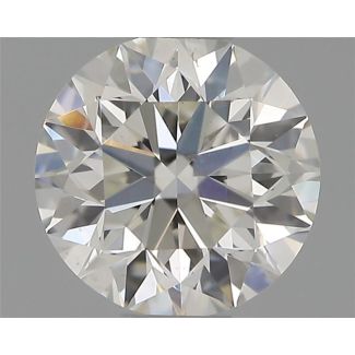 0.50 Carat Round H SI1 VG EX GIA Natural Diamond