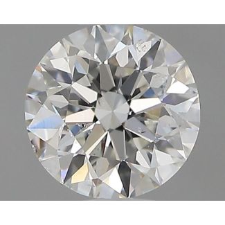 0.51 Carat Round H SI2 EX VG GIA Natural Diamond