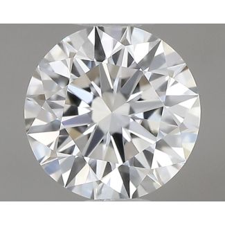 0.42 Carat Round F VVS2 EX GIA Natural Diamond