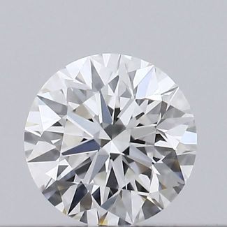 0.19 Carat Round F VVS2 EX GIA Natural Diamond