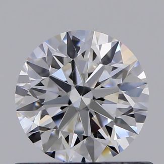 0.60 Carat Round D VS2 VG EX GIA Natural Diamond