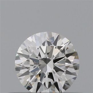 0.31 Carat Round F VVS1 EX IGI Natural Diamond