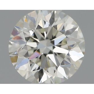 0.41 Carat Round H VS1 EX IGI Natural Diamond